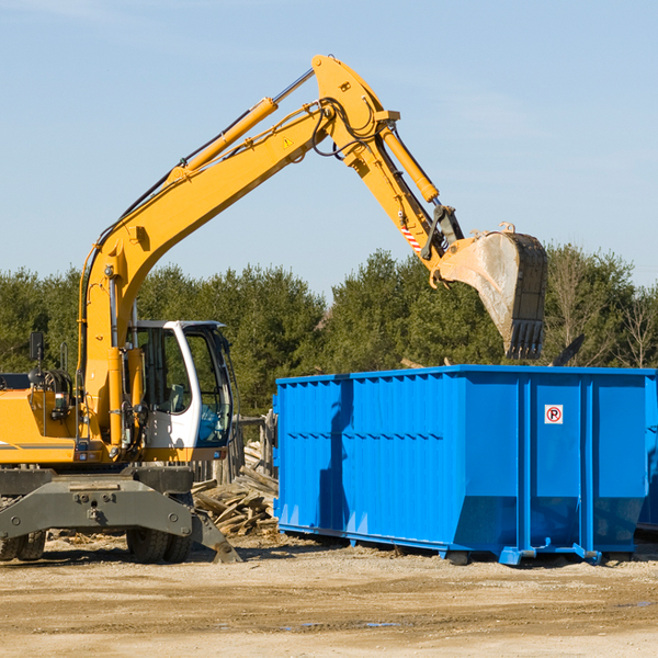 are there any restrictions on where a residential dumpster can be placed in Friend Nebraska